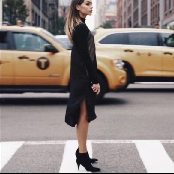 Vince Camuto Leather Suede Cut Out Heels Crop Booties - Picture 3 of 16